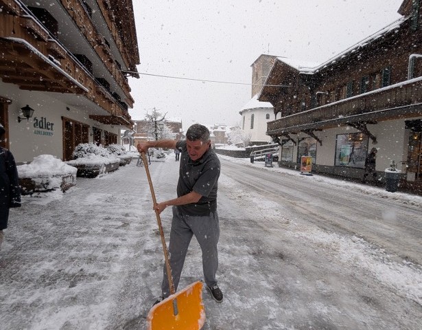 Powerhouse in the snowstorm